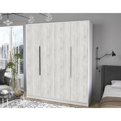 Шкаф комбинированный Концепт КТ-Ш4  (Белый/Дуб белый) фабрика Интерлиния  