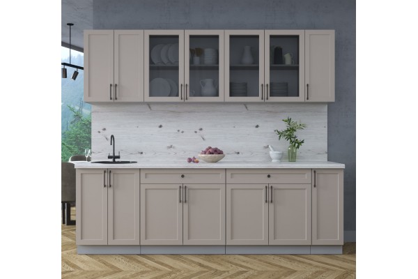 Готовая кухня Тренд Soft-touch 2,5А (Луна/ Луна) фабрика Интерлиния