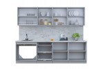 Готовая кухня Тренд Soft-touch 2,7Б (Белый/ Мята) фабрика Интерлиния