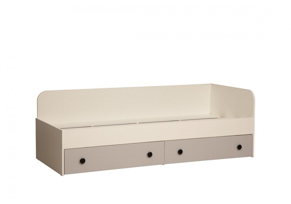 Кровать Артис  80х200 с ящиками (белый\серый) фабрика Олмеко в Минске Кровать Артис  80х200 с ящиками (белый\серый) фабрика Олмеко