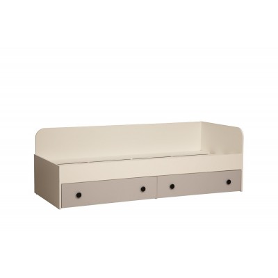 Кровать Артис  80х200 с ящиками (белый\серый) фабрика Олмеко  Кровать Артис  80х200 с ящиками (белый\серый) фабрика Олмеко