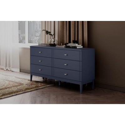 Комод 6 ящиков Джали, (Ночное Небо/Темный Лазурный) фабрика Браво Мебель