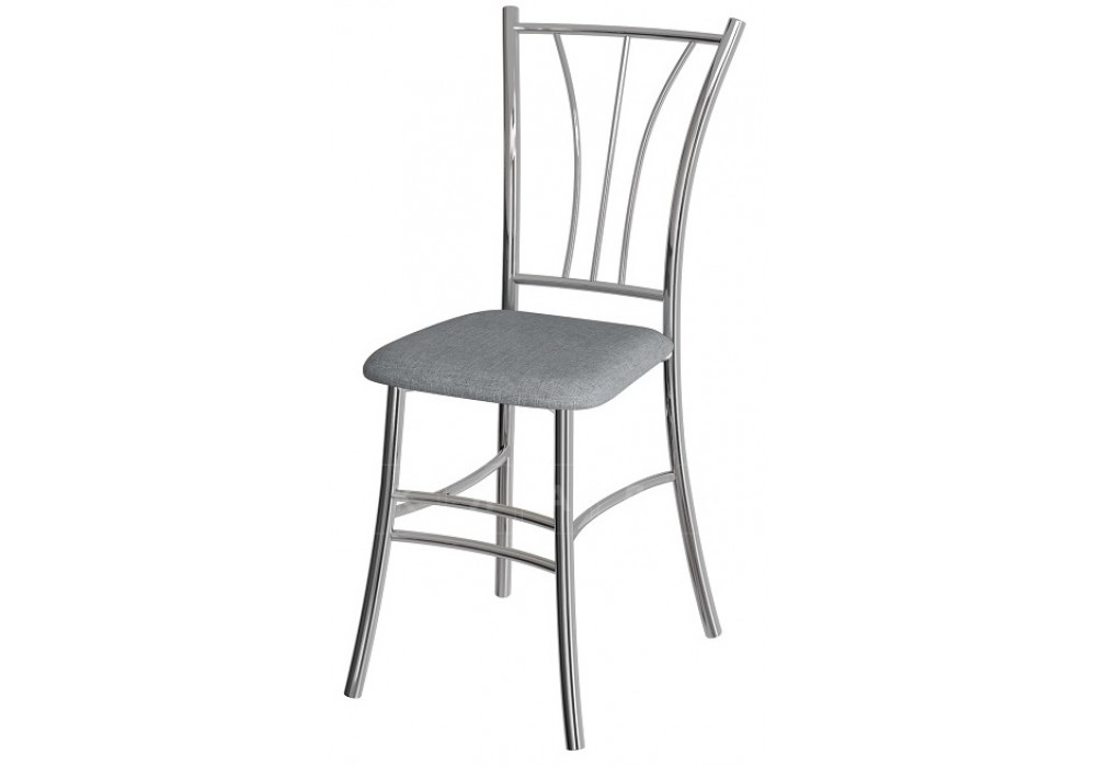 Стул ВВР Трилогия серый/хром, рогожка в Минске Стул ВВР Трилогия серый/хром, рогожка