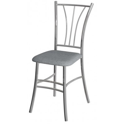 Стул ВВР Трилогия серый/хром, рогожка Стул ВВР Трилогия серый/хром, рогожка