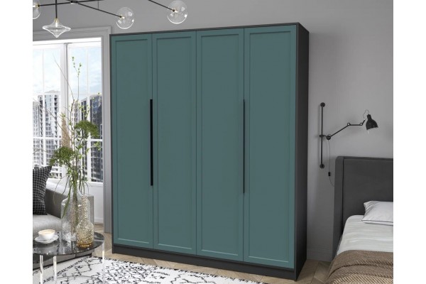 Шкаф комбинированный Концепт Тренд КТ-Ш4 (Антрацит/Верде) фабрика Интерлиния