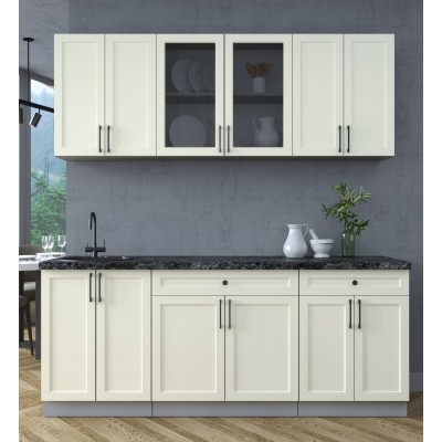 Готовая кухня Тренд Soft-touch 2,0А (Белый/Белый) фабрика Интерлиния Готовая кухня Тренд Soft-touch 2,0А (Белый/Белый) фабрика Интерлиния