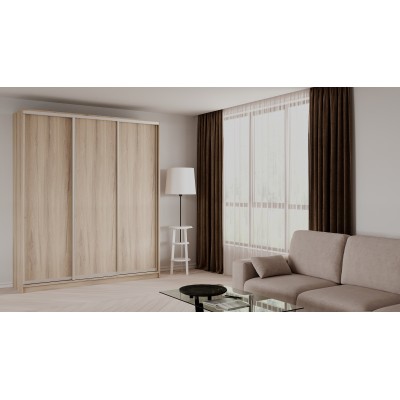 ШКАФ-КУПЕ ELGON EEX 06 (Дуб элисон/Хром)  фабрика Рэйгрупп