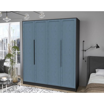 Шкаф комбинированный Концепт Тренд КТ-Ш4 (Антрацит/Дуб Лазурный) фабрика Интерлиния  