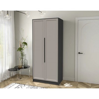 Шкаф комбинированный Концепт Тренд КТ-Ш2 (Антрацит/Луна) фабрика Интерлиния  