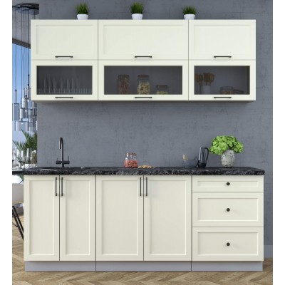 Готовая кухня Тренд Soft-touch 2,0Б (Белый/Белый) фабрика Интерлиния Готовая кухня Тренд Soft-touch 2,0Б (Белый/Белый) фабрика Интерлиния