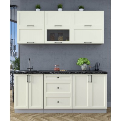 Готовая кухня Тренд Soft-touch 1,9Б (Белый/Белый) фабрика Интерлиния Готовая кухня Тренд Soft-touch 1,9Б (Белый/Белый) фабрика Интерлиния