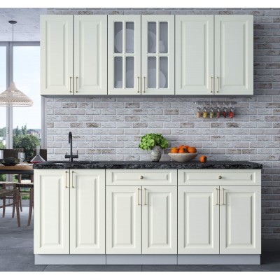 Готовая кухня Шато Soft-touch 1,9А (Белый/ Белый) фабрика Интерлиния Готовая кухня Шато Soft-touch 1,9А (Белый/ Белый) фабрика Интерлиния