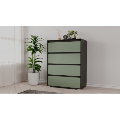 Комод Aleksa RG-04  (Кобальт/Зеленый самшит)  фабрика Рэйгрупп