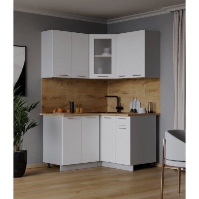 Кухонный гарнитур Мила 1,2х1,2 м (Белый Платинум/Белый Платинум) фабрика Интерлиния Кухонный гарнитур Мила 1,2х1,2 м (Белый Платинум/Белый Платинум) фабрика Интерлиния