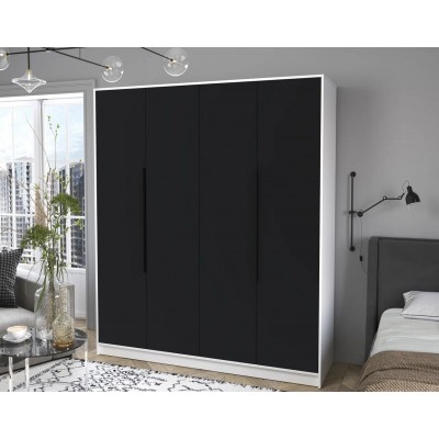 Шкаф комбинированный Концепт КТ-Ш4  (Белый/Черный) фабрика Интерлиния  