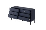 Комод 6 ящиков Джали, (Ночное Небо/Темный Лазурный) фабрика Браво Мебель