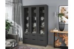 Шкаф с витриной Концепт КТ-ШВ3  (Антрацит) фабрика Интерлиния