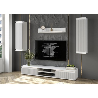 Гостиная Neo 10 (Белый платинум/Грей)  фабрика Интерлиния  