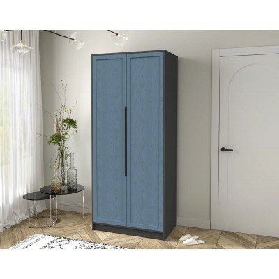 Шкаф комбинированный Концепт Тренд КТ-Ш2 (Антрацит/Дуб Лазурный) фабрика Интерлиния  