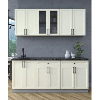 Готовая кухня Тренд Soft-touch 1,9А (Белый/Белый) фабрика Интерлиния Готовая кухня Тренд Soft-touch 1,9А (Белый/Белый) фабрика Интерлиния