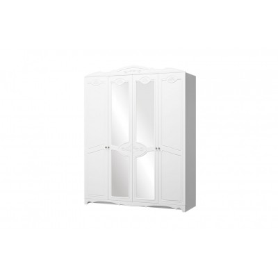 Шкаф ШР-4 трехдверный  Лотос (Белый) фабрика Браво Мебель Шкаф ШР-4 трехдверный  Лотос (Белый) фабрика Браво Мебель