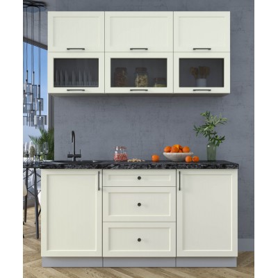 Готовая кухня Тренд Soft-touch 1,6Б (Белый/Белый) фабрика Интерлиния Готовая кухня Тренд Soft-touch 1,6Б (Белый/Белый) фабрика Интерлиния