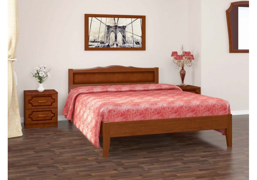 Кровать Карина-7 (орех) 1400 фабрика Браво мебель