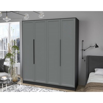 Шкаф комбинированный Концепт Тренд КТ-Ш4 (Антрацит/Серый) фабрика Интерлиния  