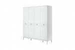 Шкаф Фарго ШР-4 (Белый снег/Лак Белый)  фабрика Браво Мебель