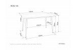 Стол обеденный SIGNAL RION (керамика) черный/черный, 130/70 в Минске Стол обеденный SIGNAL RION (керамика) черный/черный, 130/70