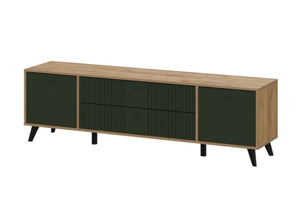 Тумба для ТВ  SV-Мебель Милан с ящиками (дуб золотой/олива софт) в Минске Тумба для ТВ  SV-Мебель Милан с ящиками (дуб золотой/олива софт)