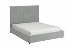 Кровать Клео с металлокаркасом (холодный серый) 160х200  фабрика БравоМебель