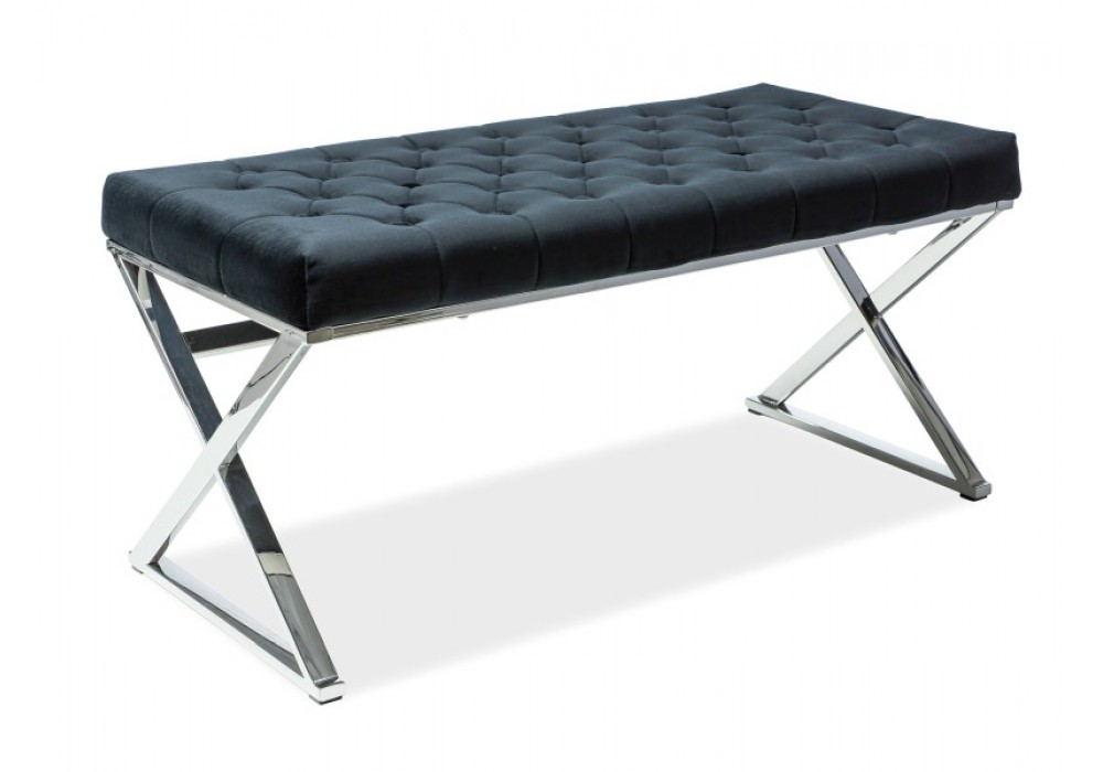 Скамья SIGNAL ONYX TAP.105 черный/хром, 100/46/48 в Минске Скамья SIGNAL ONYX TAP.105 черный/хром, 100/46/48