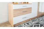 Комод Алена 3ящ ( Дуб сонома/белый) фабрика Империал в Минске Комод Алена 3ящ ( Дуб сонома/белый) фабрика Империал