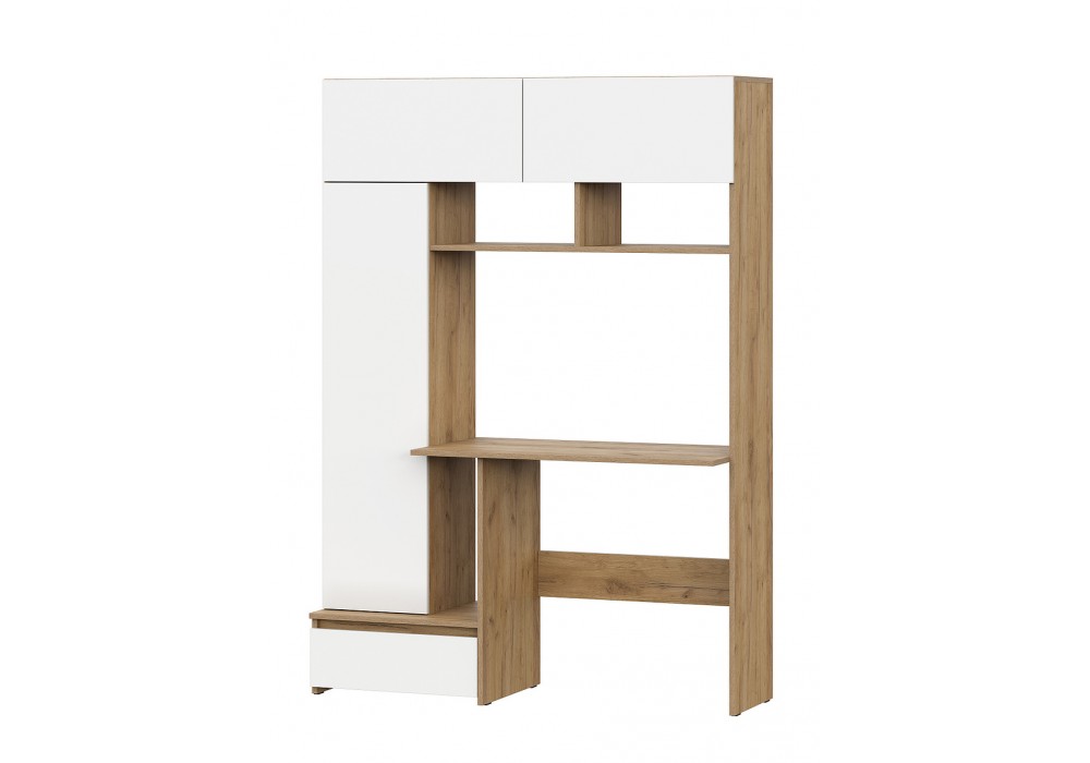 Стол компьютерный NN Мебель (МС Некст  ) Дуб Золотой/Белый