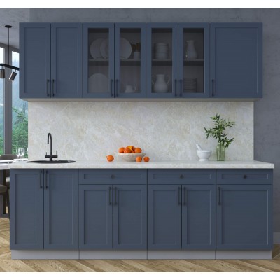 Готовая кухня Тренд Soft-touch 2,3А (Индиго/Индиго) фабрика Интерлиния Готовая кухня Тренд Soft-touch 2,3А (Индиго/Индиго) фабрика Интерлиния