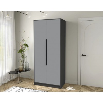 Шкаф комбинированный Концепт  КТ-Ш2 (Антрацит/Серебро) фабрика Интерлиния  