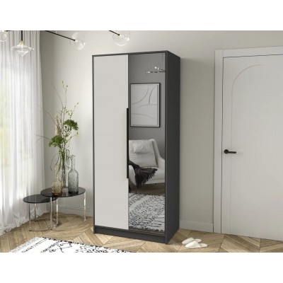 Шкаф комбинированный Концепт  КТ-Ш2(З) (Антрацит/Персидский жемчуг) фабрика Интерлиния  