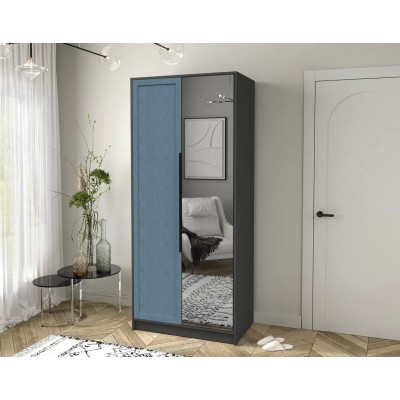 Шкаф комбинированный Концепт Тренд КТ-Ш2(З) (Антрацит/Дуб лазурный) фабрика Интерлиния  