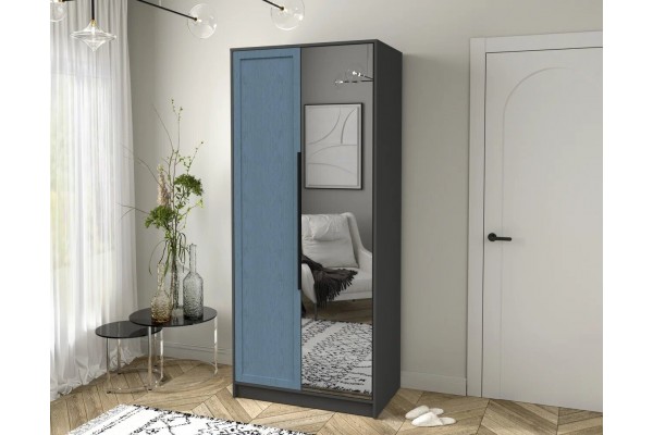 Шкаф комбинированный Концепт Тренд КТ-Ш2(З) (Антрацит/Дуб лазурный) фабрика Интерлиния