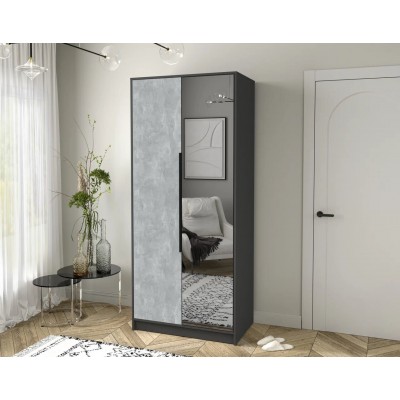 Шкаф комбинированный Концепт  КТ-Ш2(З) (Антрацит/Бетон) фабрика Интерлиния  