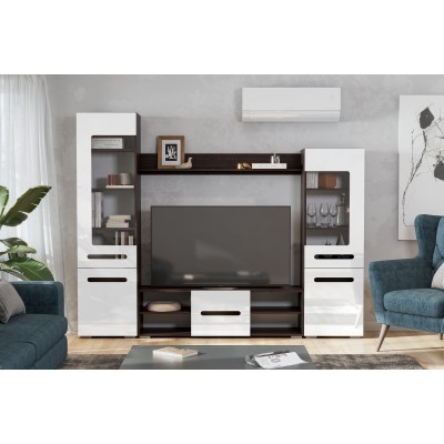 Гостиная NN Мебель МГС 6 (Венге / Белый глянец)