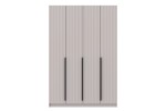 Шкаф распашной 67.13 "Брандо" (4-х дв.) (h2380) (фасад: МДФ с фрезеровкой кашемир) Олмеко