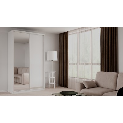 Шкаф-купе Elgon BBX 02  (Белый премиум/Белый премиум, хром)  фабрика Рэйгрупп