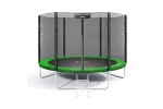 Батут Atlas Sport 312 см (10ft) BASIC (3 ноги) с внешней сеткой и лестницей GREEN