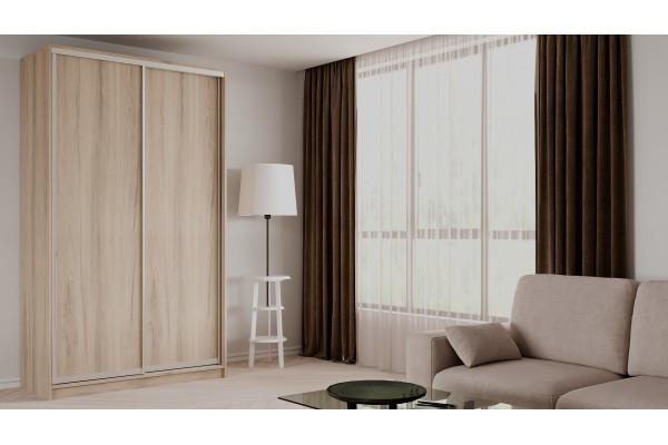 Шкаф-купе Elgon EEX 03  (Дуб элисон/Хром)  фабрика Рэйгрупп