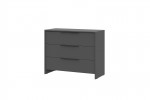 Комод NN Мебель (МС Камелия 1 К) Графит серый 3 ящ. в Минске Комод NN Мебель (МС Камелия 1 К) Графит серый 3 ящ.