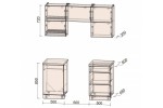 Готовая кухня Матте Soft-touch 1,6Б (Луна/ Океан) фабрика Интерлиния
