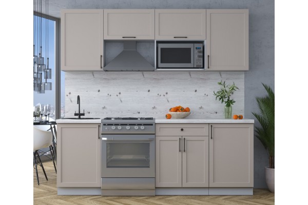 Готовая кухня Тренд Soft-touch 2,2В (Луна/ Луна) фабрика Интерлиния