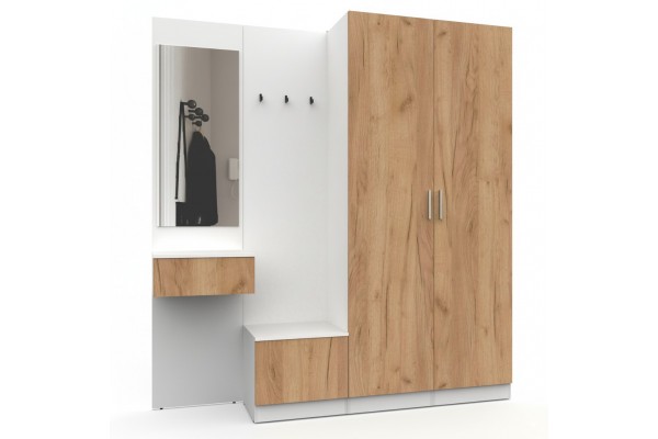 Прихожая Марсель-107 МР 01-107  (Дуб крафт золотой)